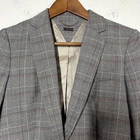 Mossimo Dutti Ladies Blazer Single Button Houndstooth Career Event - 6 - Picture 4 of 5